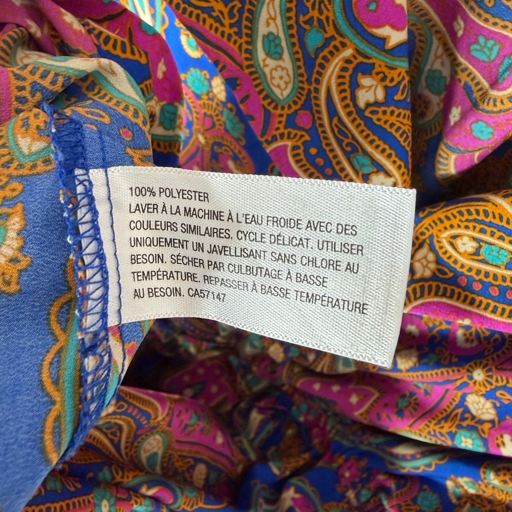 Merona Paisley 3/4 sleeve Dress - size XS - Picture 6 of 6